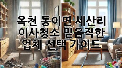 옥천 동이면 세산리 이사청소: 믿음직한 업체 선택 가이드